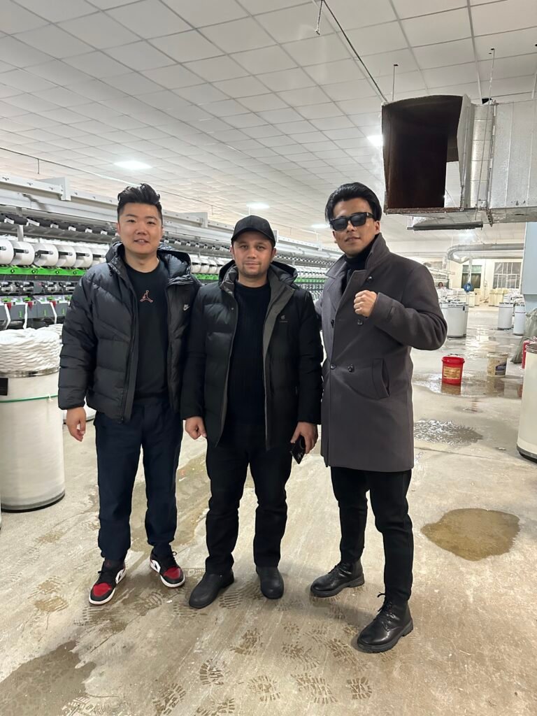 Uzbekistan Clients Visit GLORI Yarn Factory for Glove Yarn Cooperation